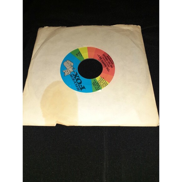 45 RPM Silver Fox The Pat Rebillot Exchange Oh Happy Day/Blue Sunday Smile Vtg - Picture 6 of 6